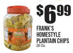 Extra Supermarket FRANK'S HOMESTYLE PLANTAIN CHIPS offer