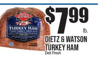 Extra Supermarket DIETZ & WATSON TURKEY HAM offer