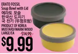 Hmart ERATO FOSSIL Soup Bowl with Lid offer