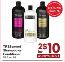 ACME TRESemmé Shampoo or Conditioner offer