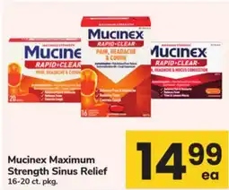 ACME Mucinex Maximum Strength Sinus Relief offer