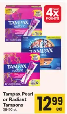 ACME Tampax Pearl or Radiant Tampons offer