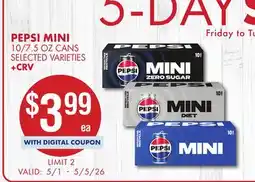 Smart & Final PEPSI MINI offer
