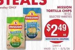 Smart & Final MISSION TORTILLA CHIPS offer