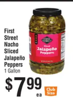 Smart & Final First Street Nacho Sliced Jalapeño Peppers offer