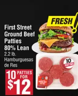 Smart & Final First Street Ground Beef Patties 80% Lean offer
