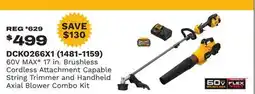 Runnings 60V MAX 17 in. Brushless Cordless Attachment Capable String Trimmer and Handheld Axial Blower offer