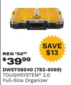 Runnings TOUGHSYSTEM 2.0 Full-Size Organizer offer