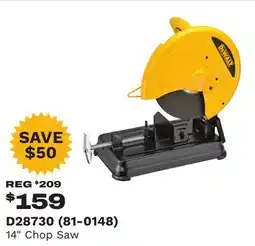 Runnings Dewalt 14 Chop Saw offer