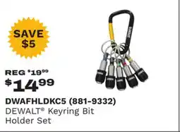 Runnings DEWALT Keyring Bit Holder Set offer