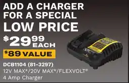 Runnings DEWALT 12V MAX*/20V MAX*/FLEXVOLT 4 Amp Charger offer