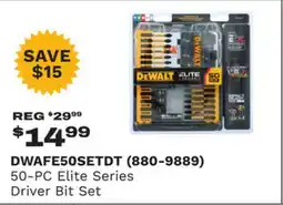 Runnings 50-PC Elite Series Driver Bit Set offer