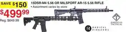 Dunham's Sports AMERICAN TACTICAL 15DSR-M4 5.56 OR MILSPORT AR-15 5.56 RIFLE offer