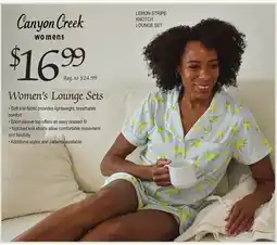 Dunham's Sports CANYON CREEK WOMEN'S LOUNGE SETS offer