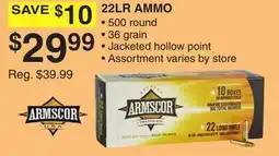 Dunham's Sports ARMSCOR 22LR AMMO offer