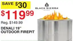 Dunham's Sports BLACK SIERRA DENALI 19 OUTDOOR FIREPIT offer