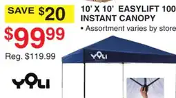 Dunham's Sports 10' X 10' EASYLIFT 100 INSTANT CANOPY offer