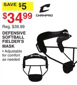 Dunham's Sports DEFENSIVE SOFTBALL FIELDER'S MASK offer