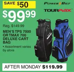 Dunham's Sports TOURMAX MEN'S TPS 7000 OR TMAX 700 DELUXE CART BAG offer