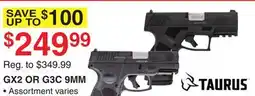 Dunham's Sports TAURUS GX2 OR G3C 9MM offer