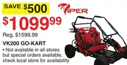 Dunham's Sports VIPER VK200 GO-KART offer