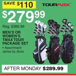 Dunham's Sports TOURMAX MEN'S OR WOMEN'S TMAX TOUR PACKAGE SET offer