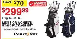 Dunham's Sports POWER BILT MEN'S OR WOMEN'S EX850 PACKAGE SET offer