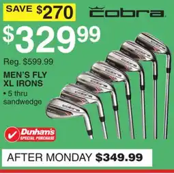 Dunham's Sports MEN'S FLY XL IRONS offer