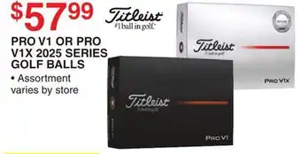 Dunham's Sports PRO V1 OR PRO V1X 2025 SERIES GOLF BALLS offer