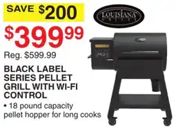 Dunham's Sports LOUSIANA BLACK LABEL SERIES PELLET GRILL WITH WI-FI CONTROL offer