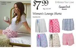 Dunham's Sports CANYON CREEK WOMEN'S LOUNGE SHORTS offer