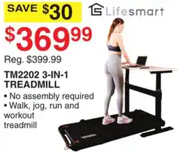Dunham's Sports LIFESMART TM2202 3-IN-1 TREADMILL offer