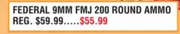 Dunham's Sports FEDERAL 9MM FMJ 200 ROUND AMMO offer