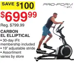 Dunham's Sports CARBON EL ELLIPTICAL offer