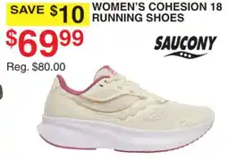 Dunham's Sports SAUCONY WOMEN'S COHESION 18 RUNNING SHOES offer