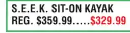 Dunham's Sports PELICAN S. E. E. K. SIT-ON KAYAK offer