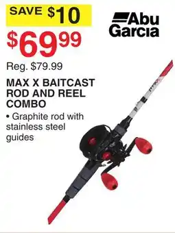 Dunham's Sports ABU GARCIA MAX X BAITCAST ROD AND REEL COMBO offer