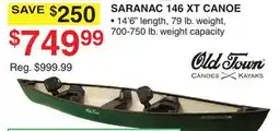 Dunham's Sports SARANAC 146 XT CANOE offer