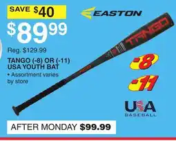 Dunham's Sports EASTON TANGO (-8) OR (-11) USA YOUTH BAT offer