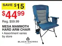 Dunham's Sports BLACK SIERRA MESA MAMMOTH HARD ARM CHAIR offer