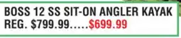 Dunham's Sports BOSS 12 SS SIT-ON ANGLER KAYAK offer