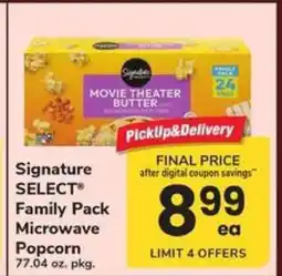 Safeway Signature SELECT Family Pack Microwave Popcorn offer