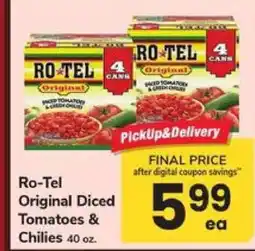 Safeway Ro-tel Original Diced Tomatoes & Chilies offer