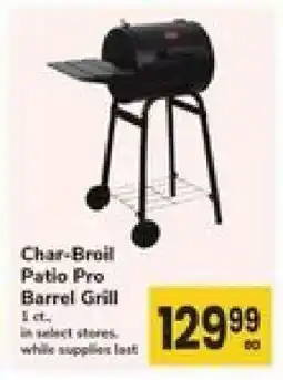 Safeway Char-Broil Patio Pro Barrel Grill offer