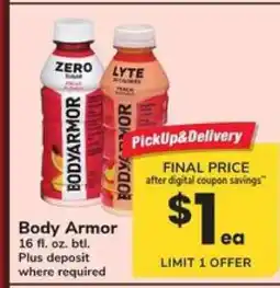 Safeway Body Armor offer