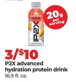 Hy-Vee P2X advanced hydration protein drink offer
