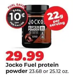 Hy-Vee Jocko Fuel protein powder offer