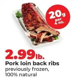 Hy-Vee Pork Loin Back Ribs offer