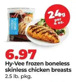 Hy-Vee Hy-Vee frozen boneless skinless chicken breasts offer