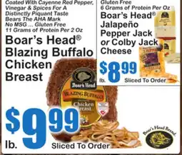 SuperFresh Boar's Head Blazing Buffalo Chicken Breast offer